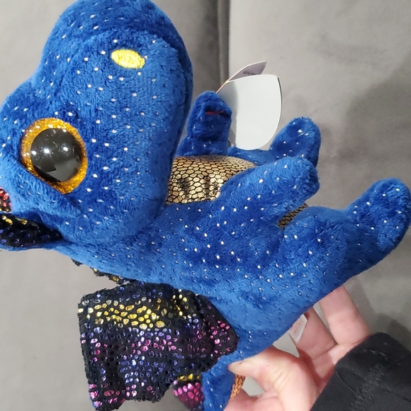NEW TY Saffire the Dragon Beanie Boo with TAGS - Picture 4 of 8